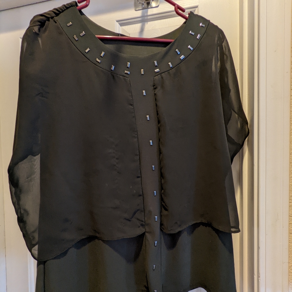 Olive green blouse